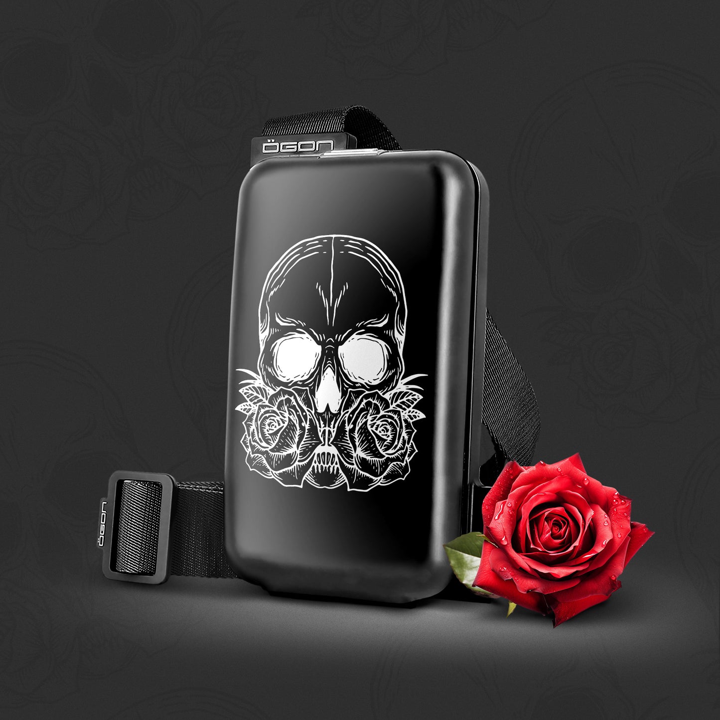 PHONE BAG | Skull and roses